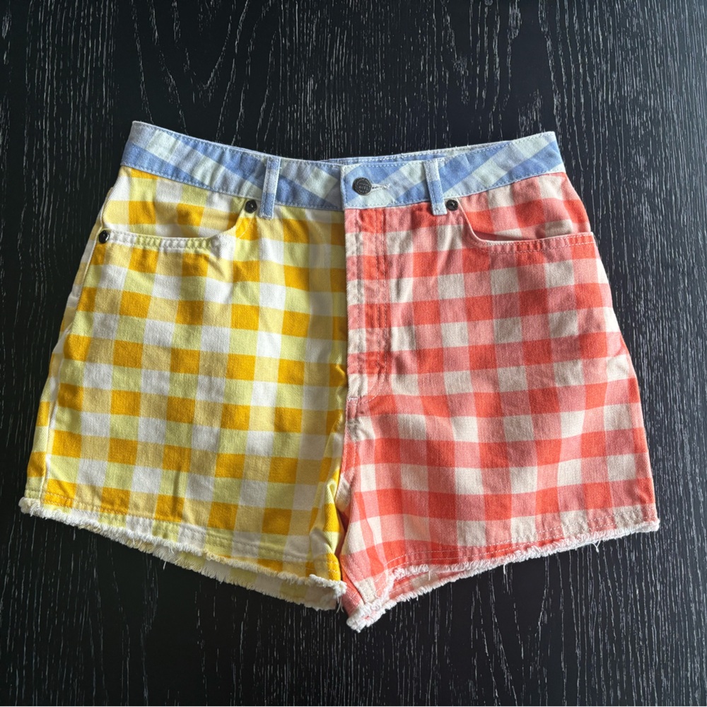 Colorful Gingham Women Shorts